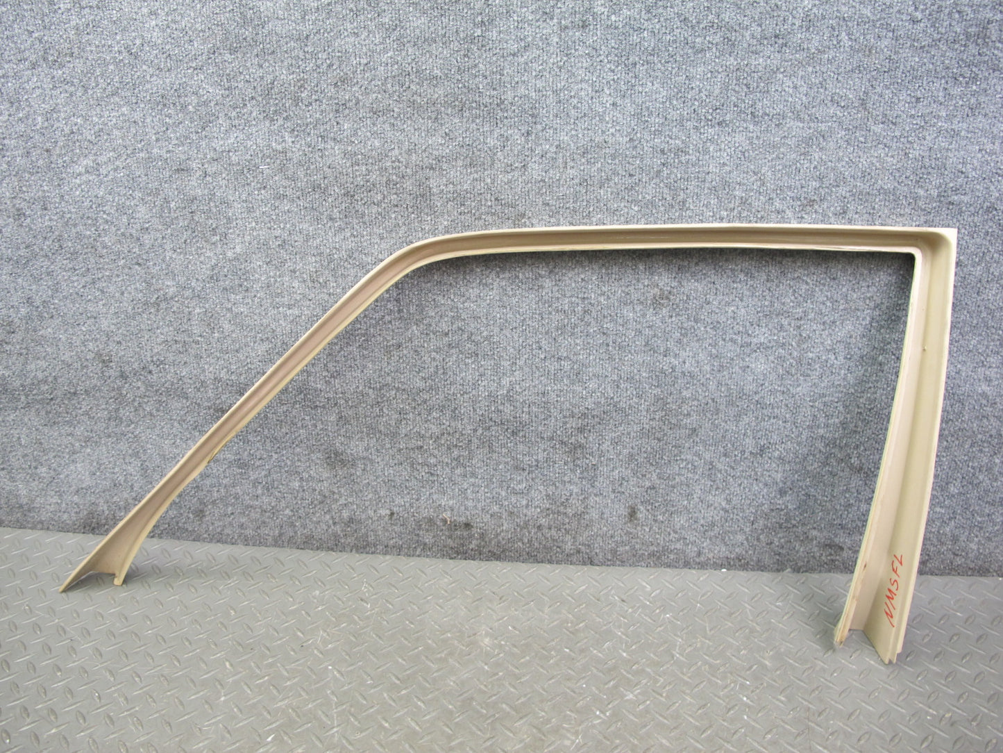 86-91 Mercedes W126 Front Left & Right Door Window Surround Trim Panel Set OEM