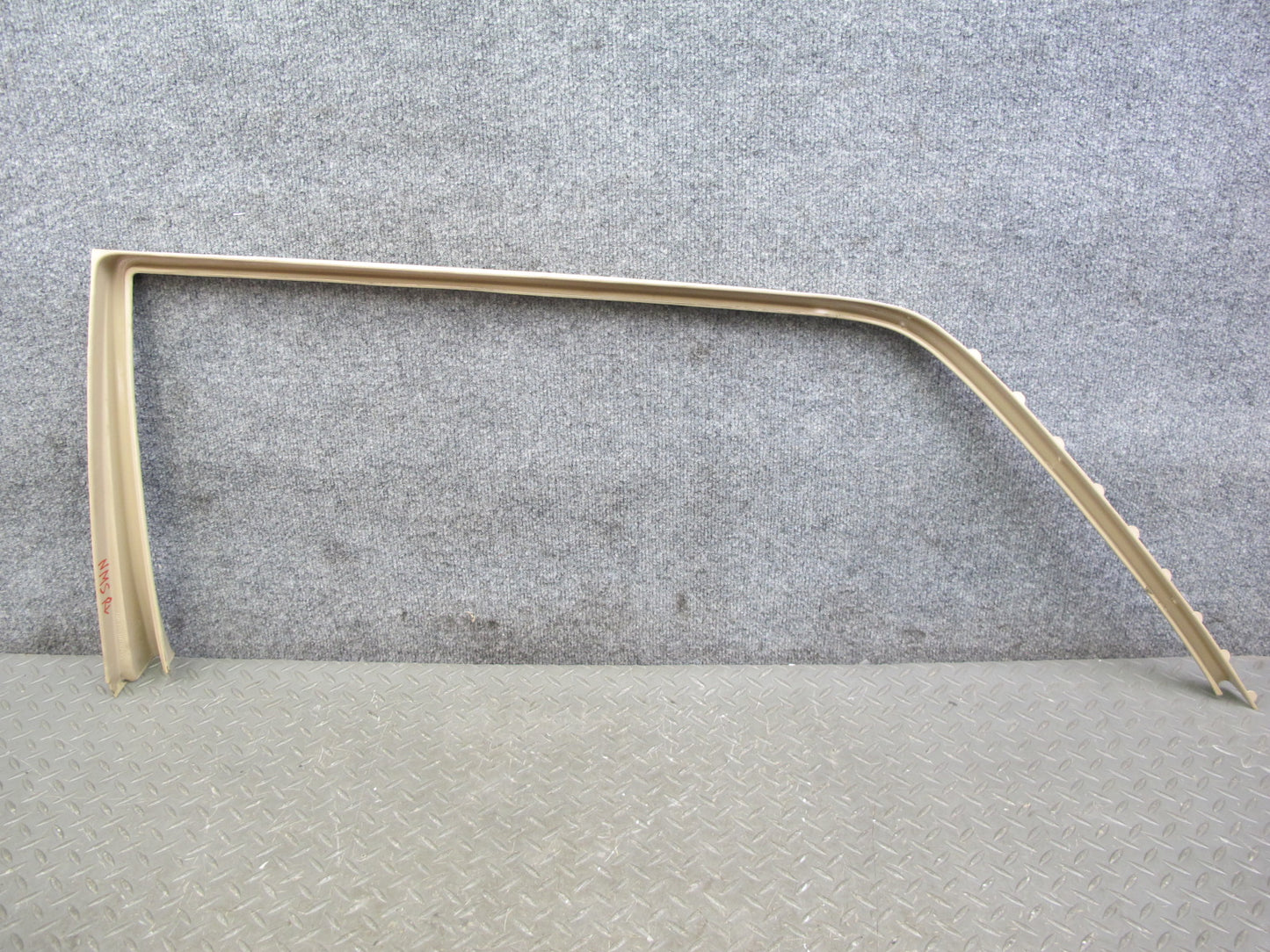 86-91 Mercedes W126 Rear Left & Right Door Window Surround Trim Panel Set OEM