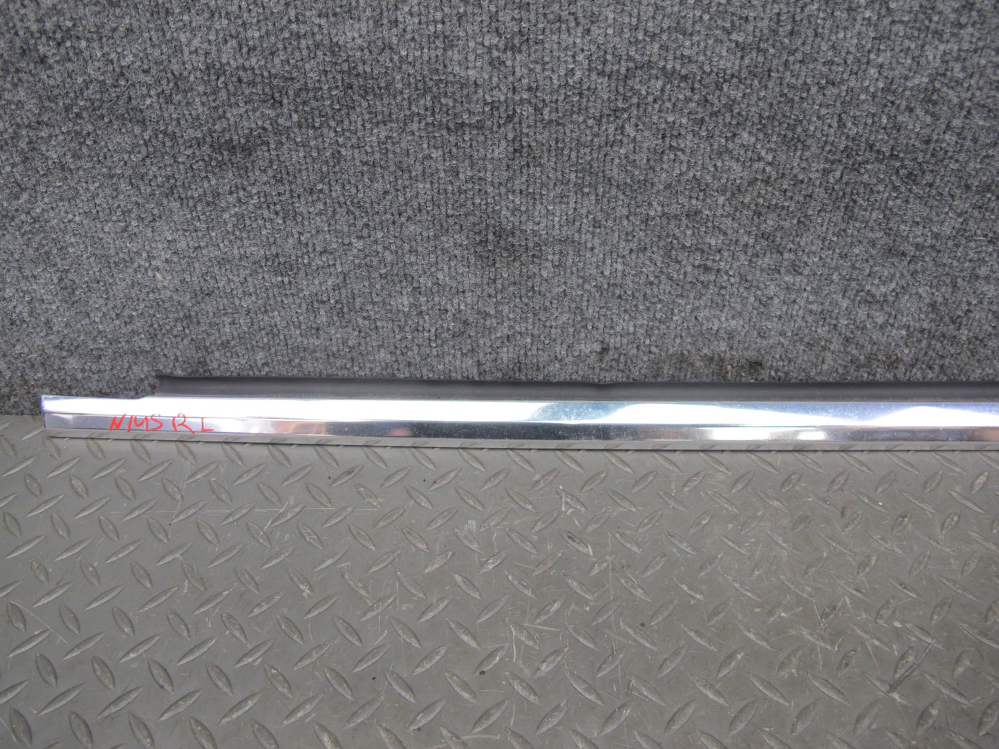 86-91 Mercedes W126 Set of 10 Rear Left & Right Door Chrome Trim Molding OEM