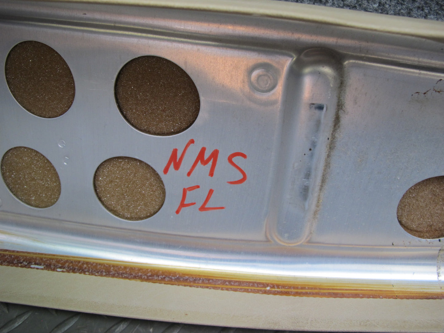 86-91 Mercedes W126 Set of 2 Center Interior B Pillar Upper Trim Panel OEM