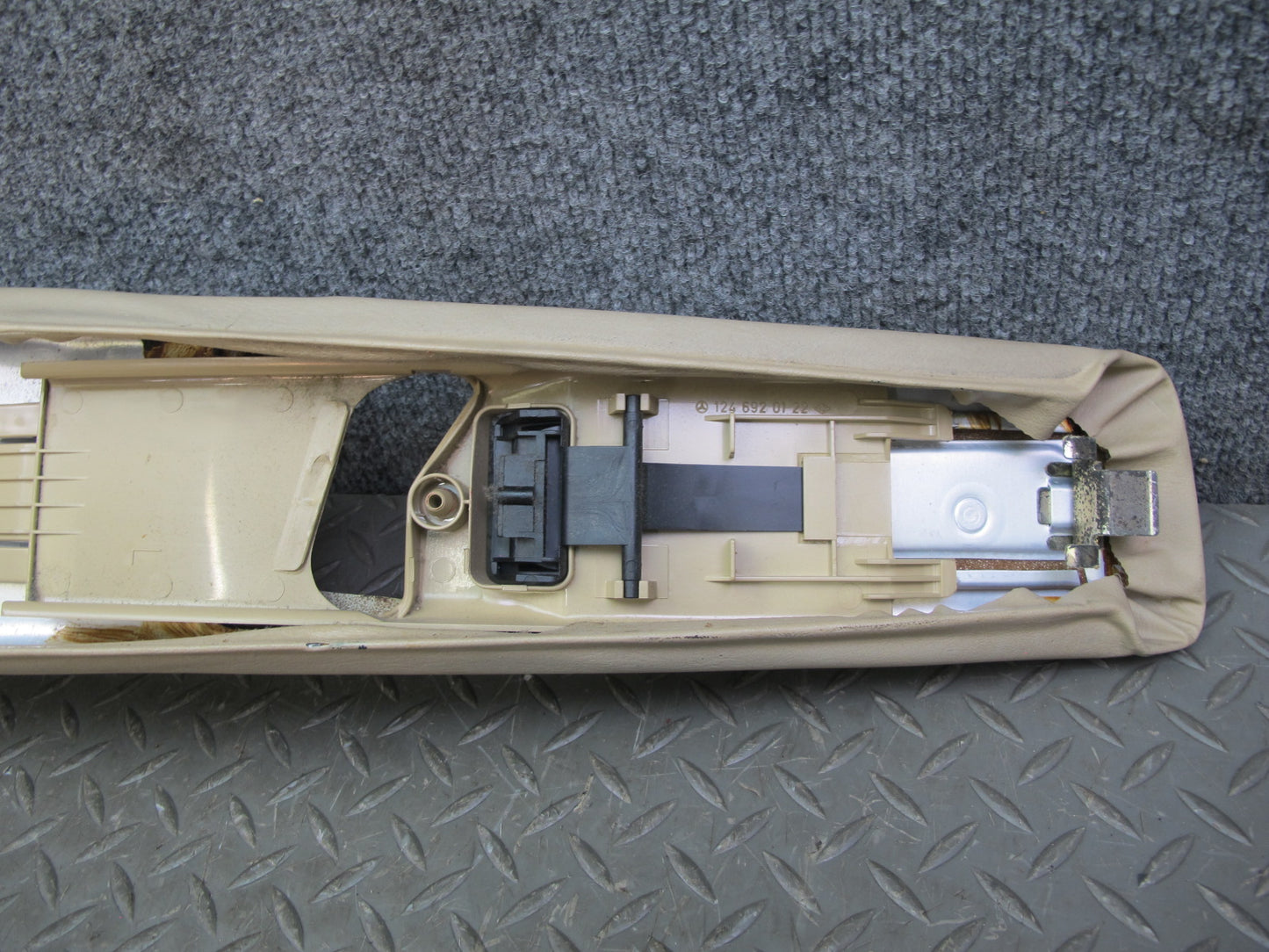 86-91 Mercedes W126 Set of 2 Center Interior B Pillar Upper Trim Panel OEM