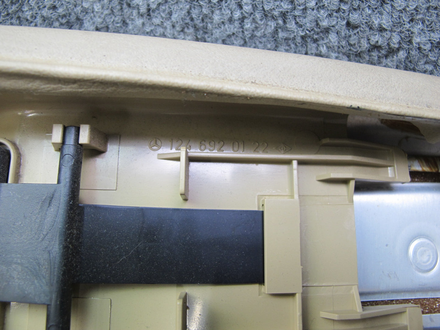 86-91 Mercedes W126 Set of 2 Center Interior B Pillar Upper Trim Panel OEM