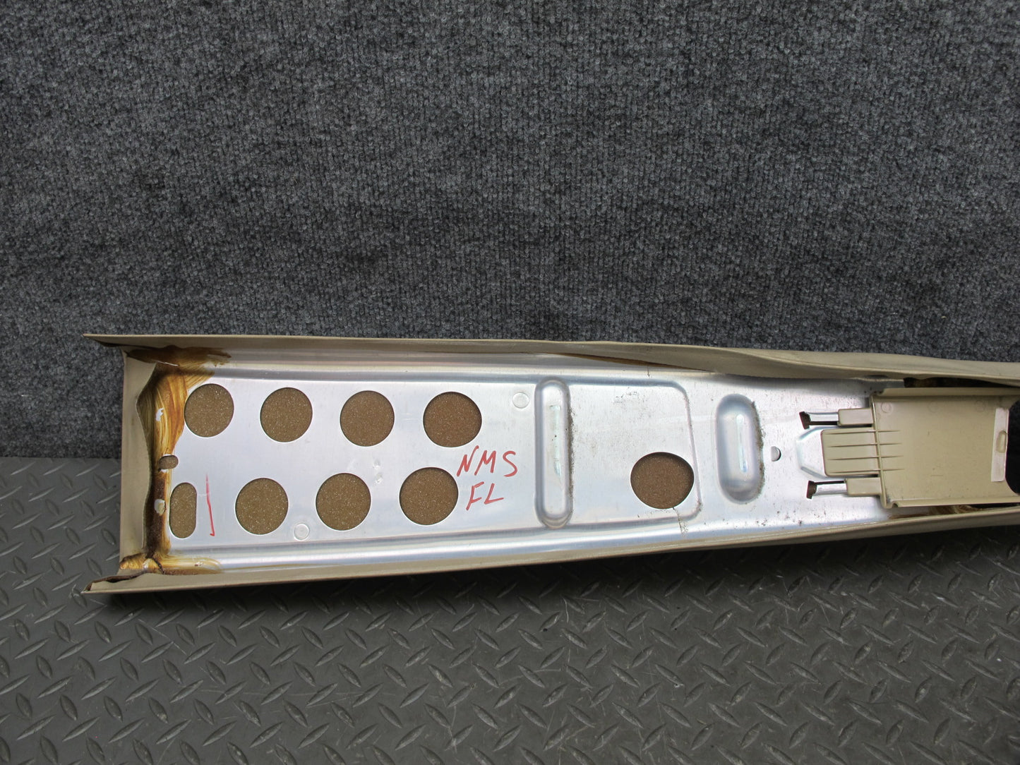 86-91 Mercedes W126 Set of 2 Center Interior B Pillar Upper Trim Panel OEM