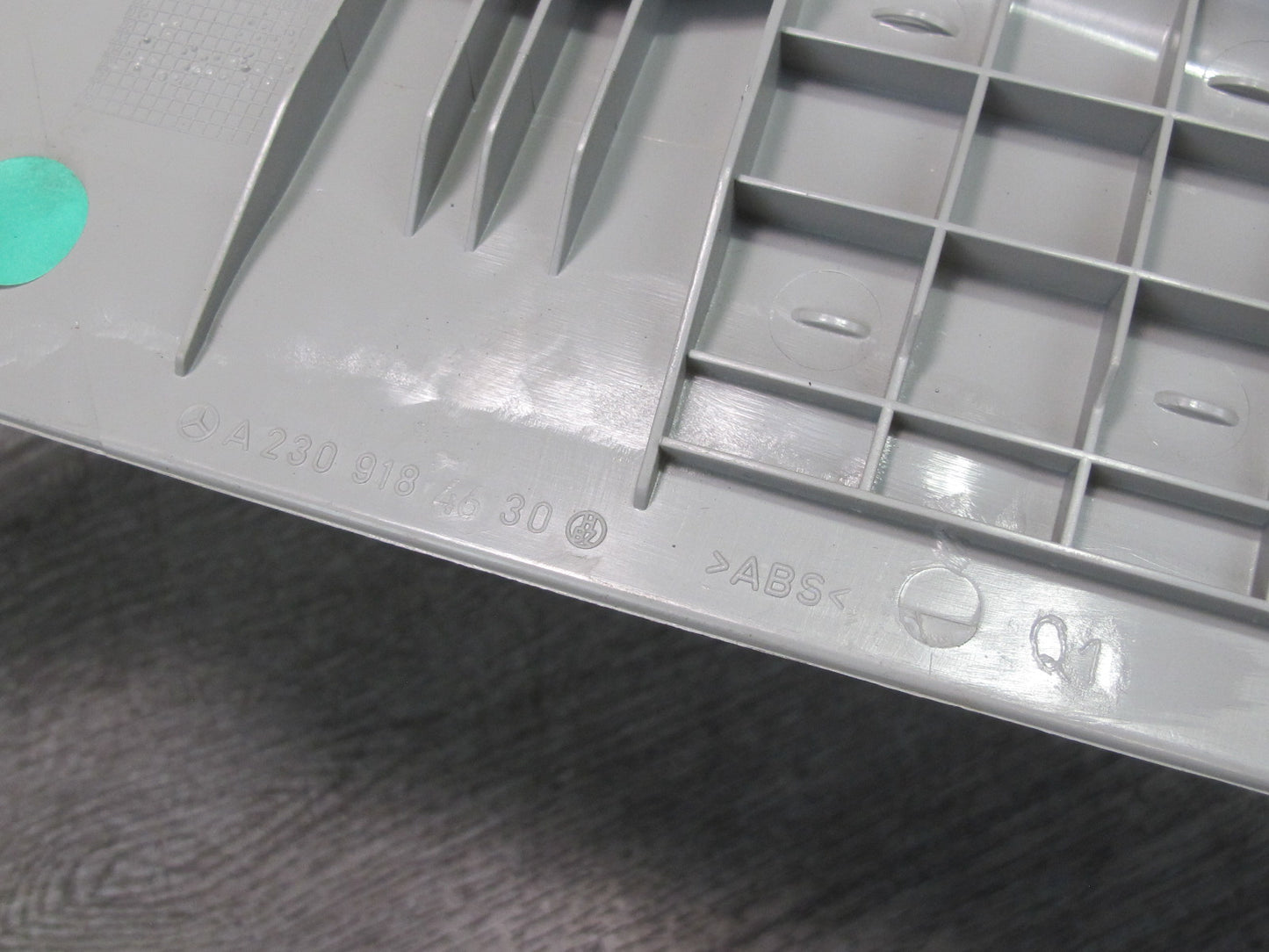 03-06 Mercedes R230 Front Right Passenger Seat Trim Cover Panel Set Gray OEM