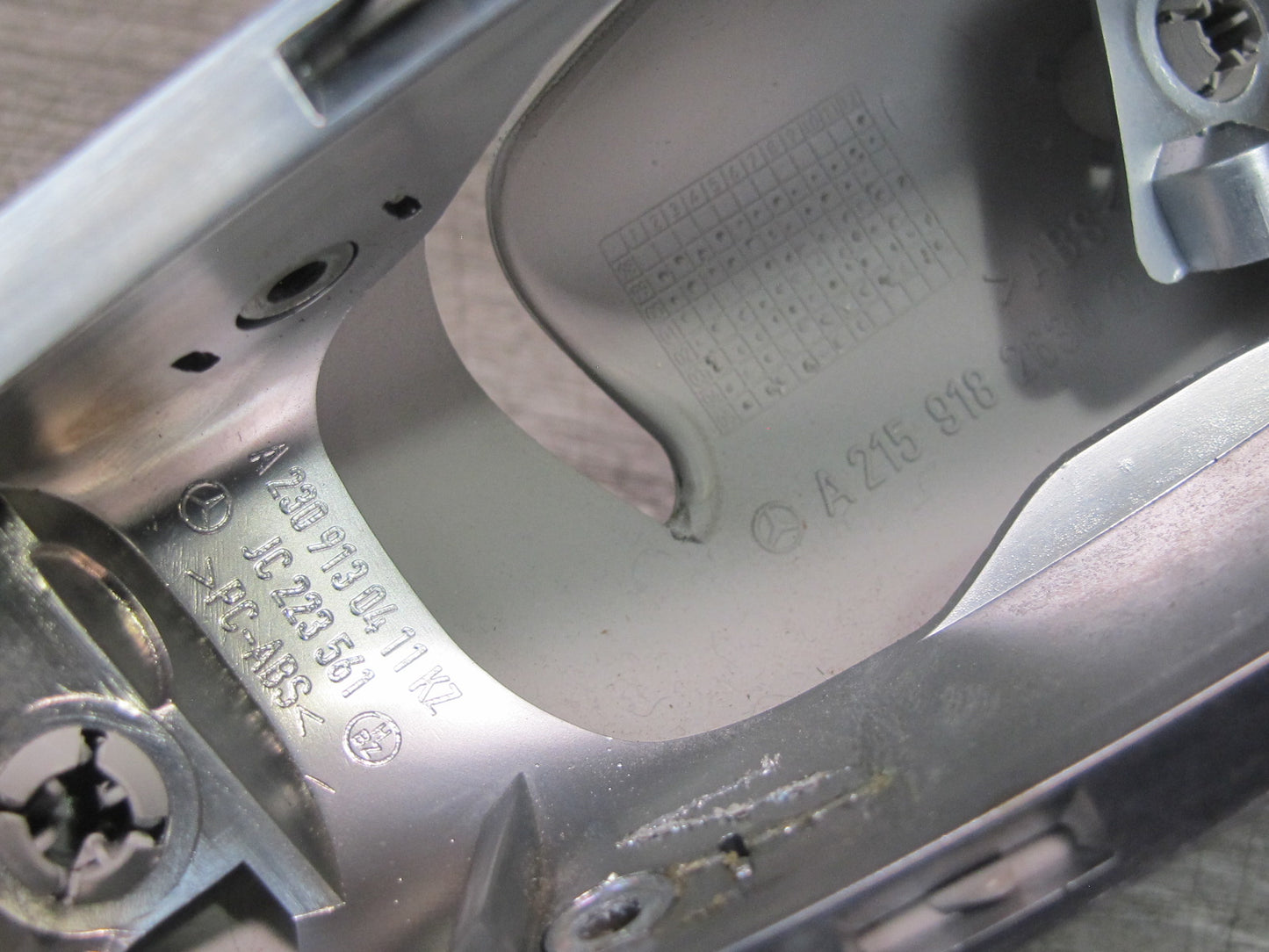 03-06 Mercedes R230 Front Right Passenger Seat Trim Cover Panel Set Gray OEM