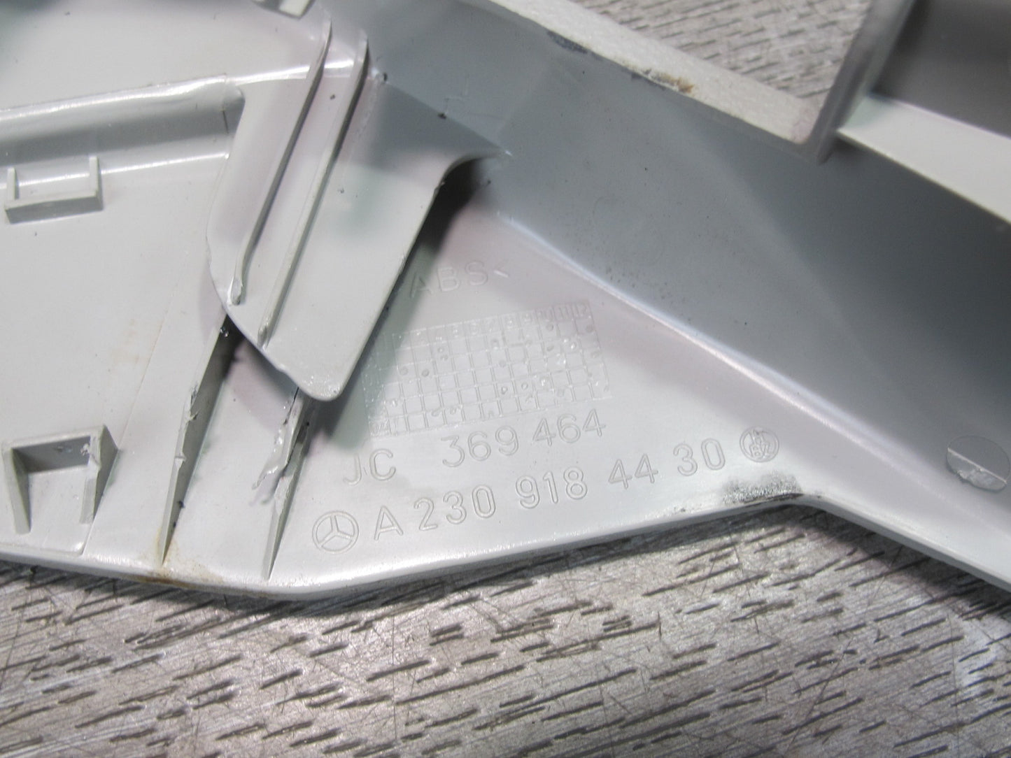 03-06 Mercedes R230 Front Right Passenger Seat Trim Cover Panel Set Gray OEM