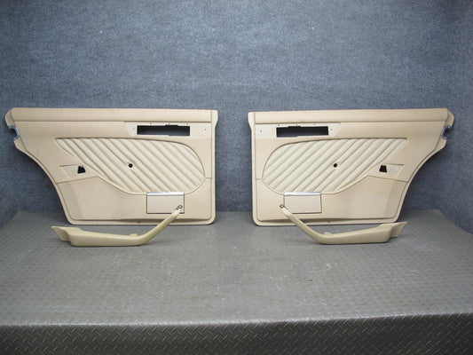 86-91 Mercedes W126 Set of 2 Rear Left & Right Door Interior Trim Panel OEM