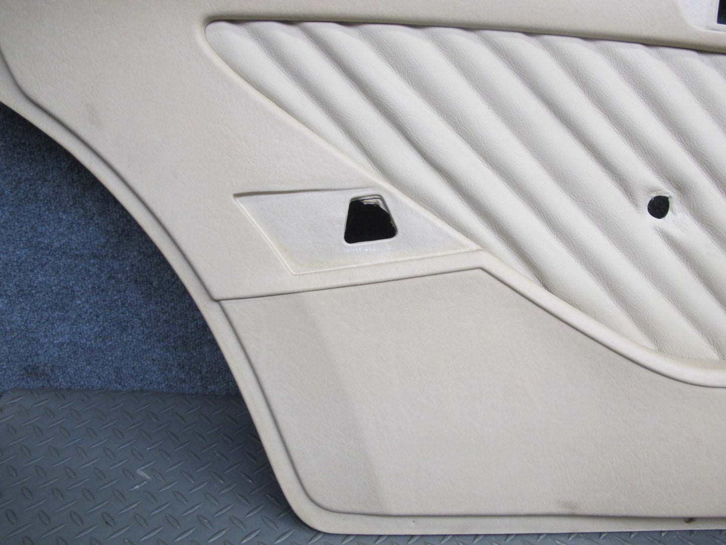 86-91 Mercedes W126 Set of 2 Rear Left & Right Door Interior Trim Panel OEM