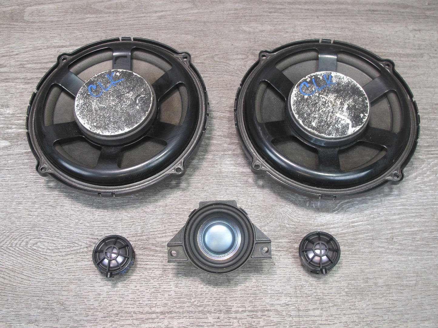 05-08 Mercedes R171 SLK Set of 5 Dash Door Speaker Tweeter Harman Kardon OEM