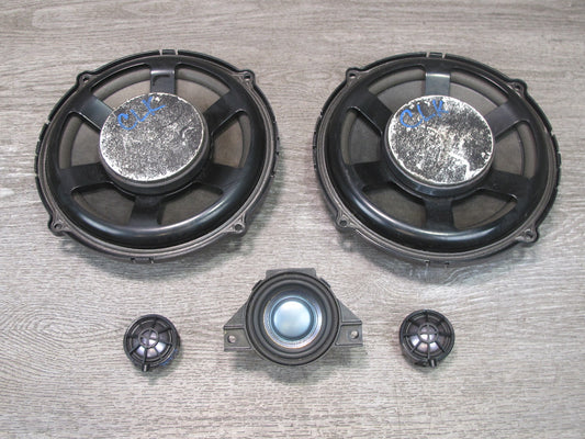 05-08 Mercedes R171 SLK Set of 5 Dash Door Speaker Tweeter Harman Kardon OEM