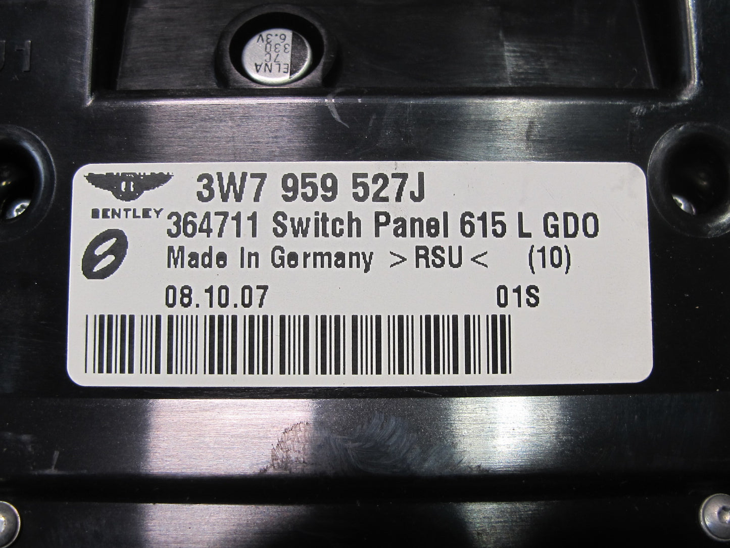 07-11 Bentley Continental GTC Convertible Overhead Dome Interior Light Lamp