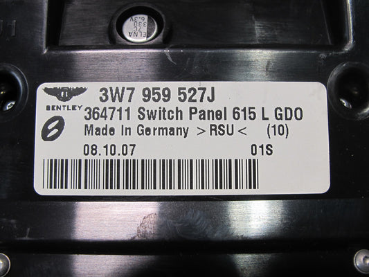 07-11 Bentley Continental GTC Convertible Overhead Dome Interior Light Lamp