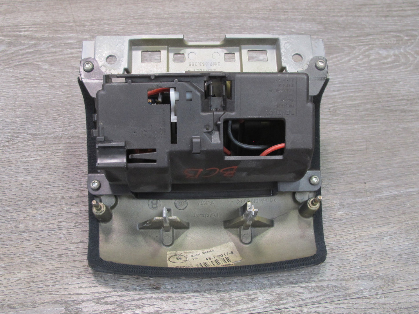 07-11 Bentley Continental GTC Rear Console Ashtray w Wood Trim