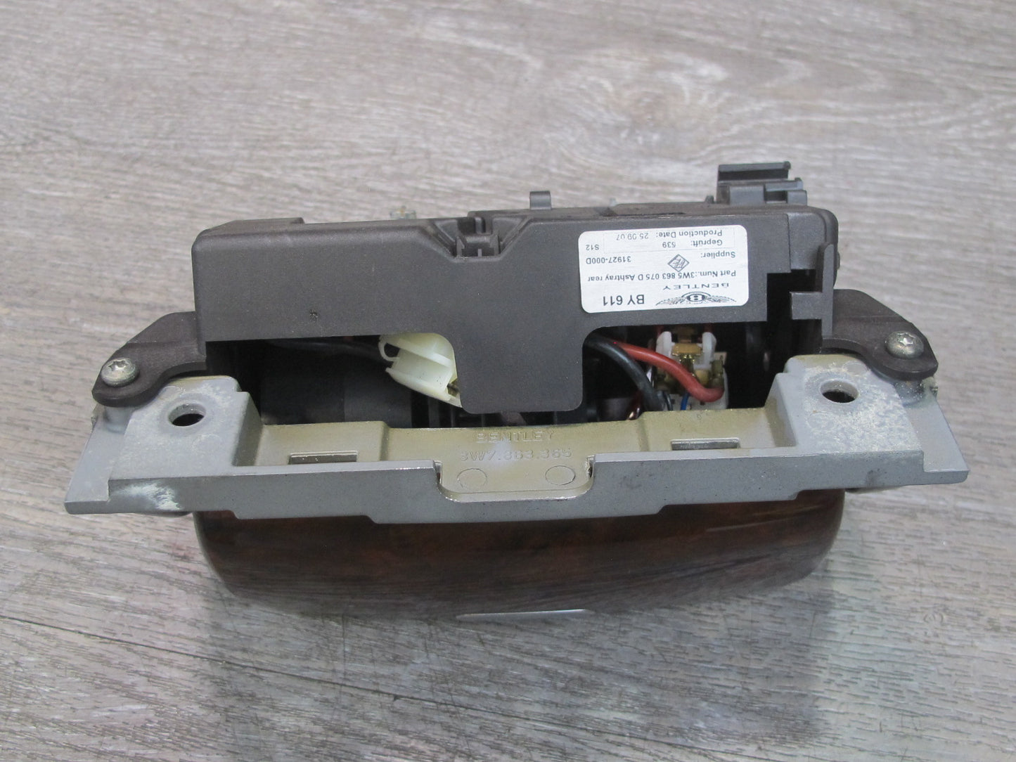 07-11 Bentley Continental GTC Rear Console Ashtray w Wood Trim