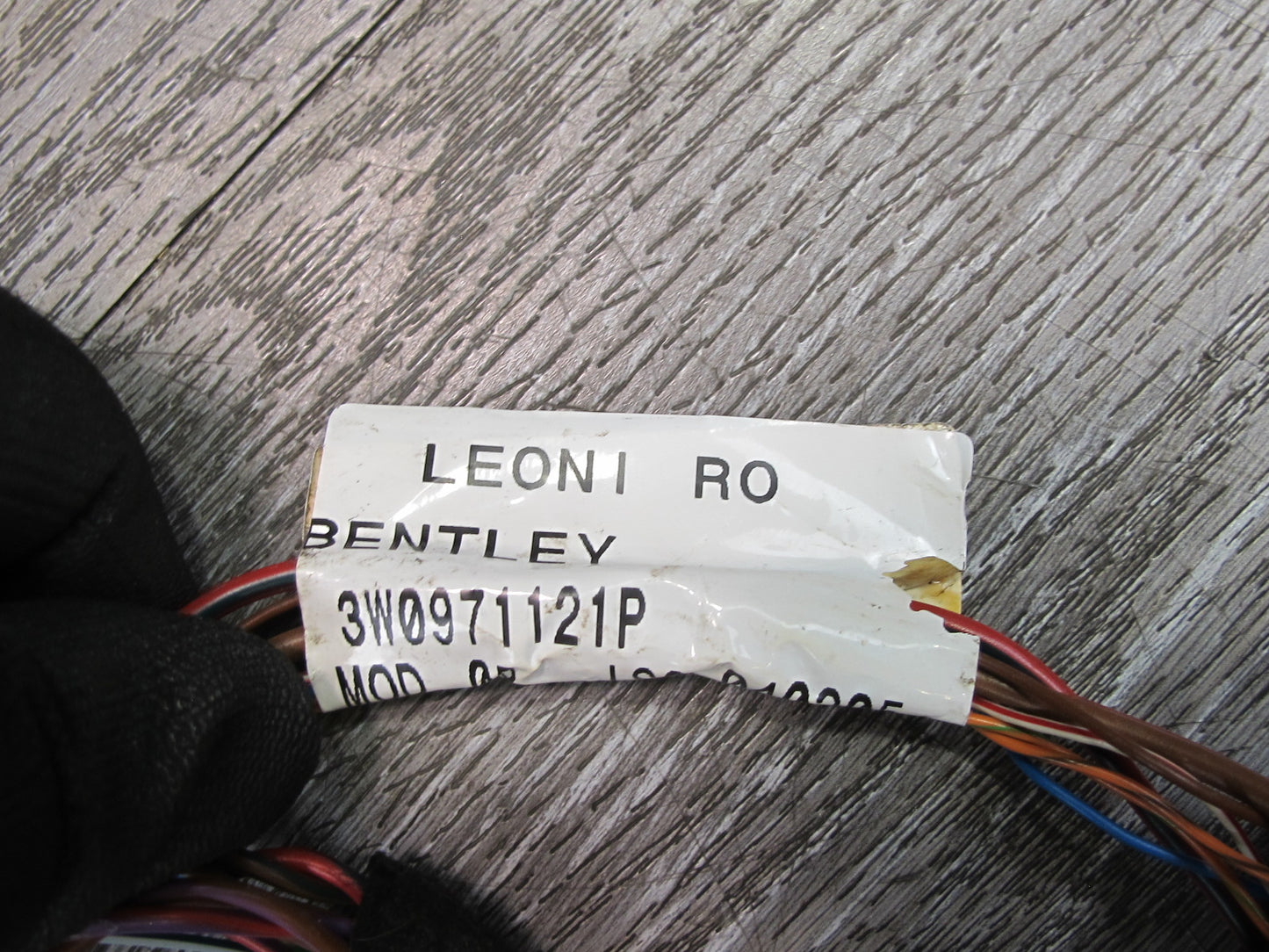 03-11 Bentley Continental GTC GT Right Door Wire Wiring Harness 3W0971121P