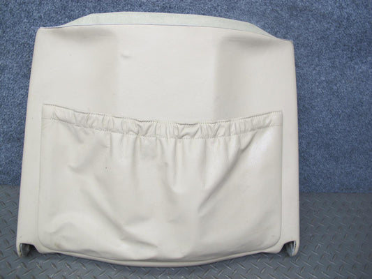 86-91 Mercedes W126 Front Left Driver Seat Back Trim Cover Panel Beige OEM