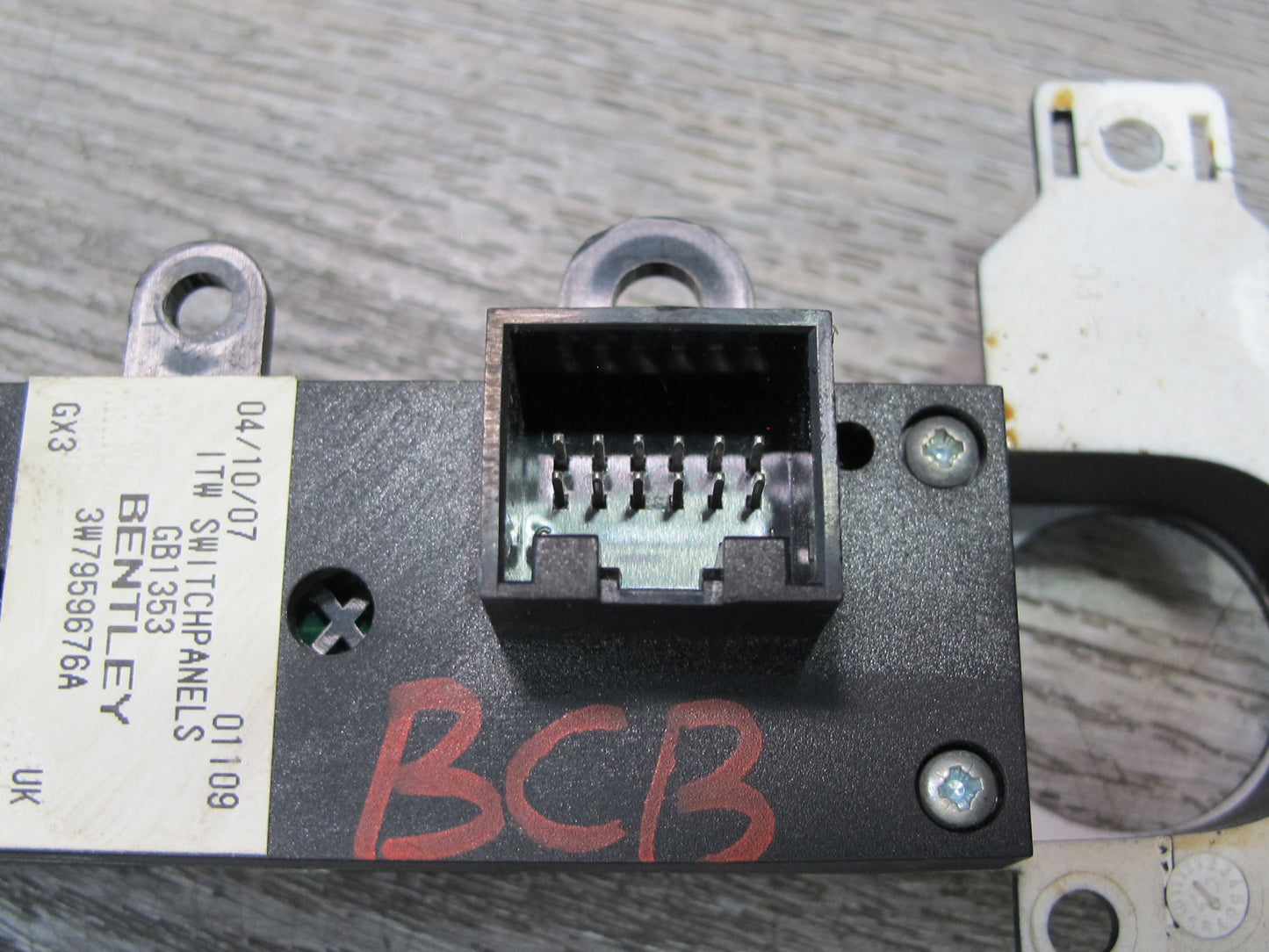 07-11 Bentley Continental GTC Convertible Center Console Switch Panel 3W7959676A