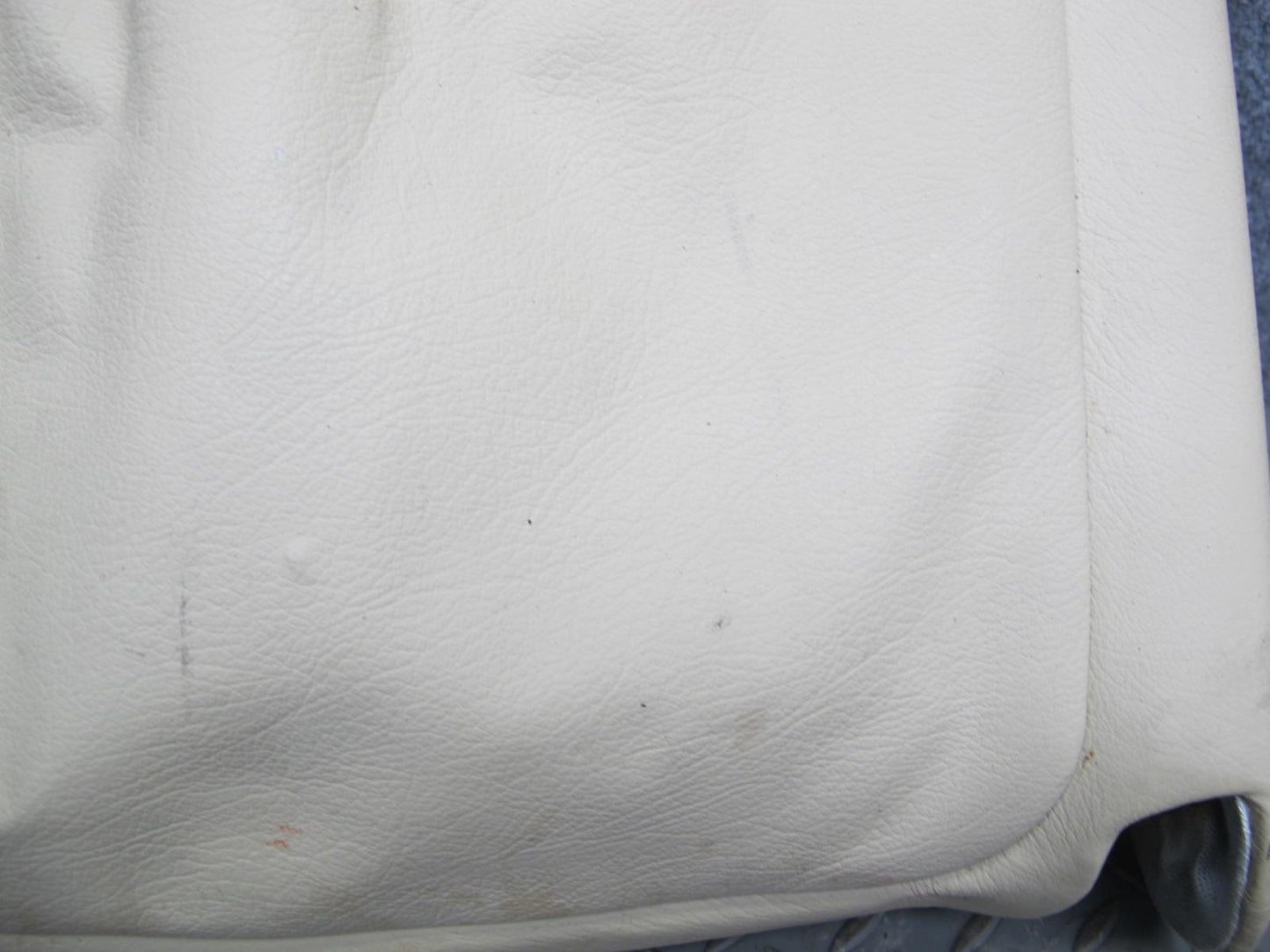 86-91 Mercedes W126 Front Right Passenger Seat Back Trim Cover Panel Beige OEM