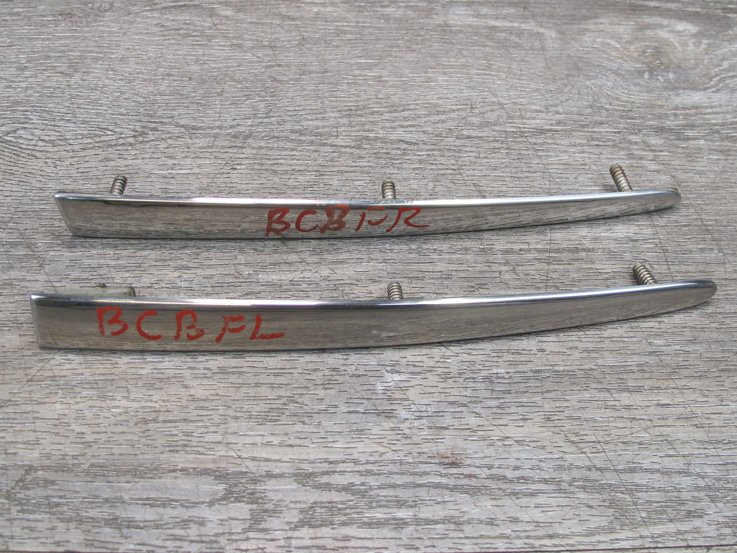03-10 Bentley Continental GTC GT Set of 2 Front Bumper Chrome Trim Molding