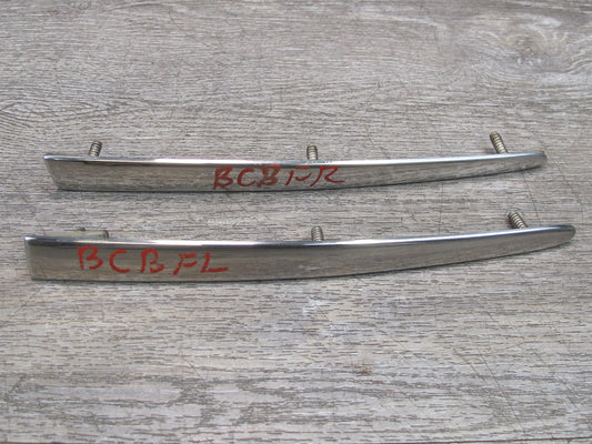 03-10 Bentley Continental GTC GT Set of 2 Front Bumper Chrome Trim Molding