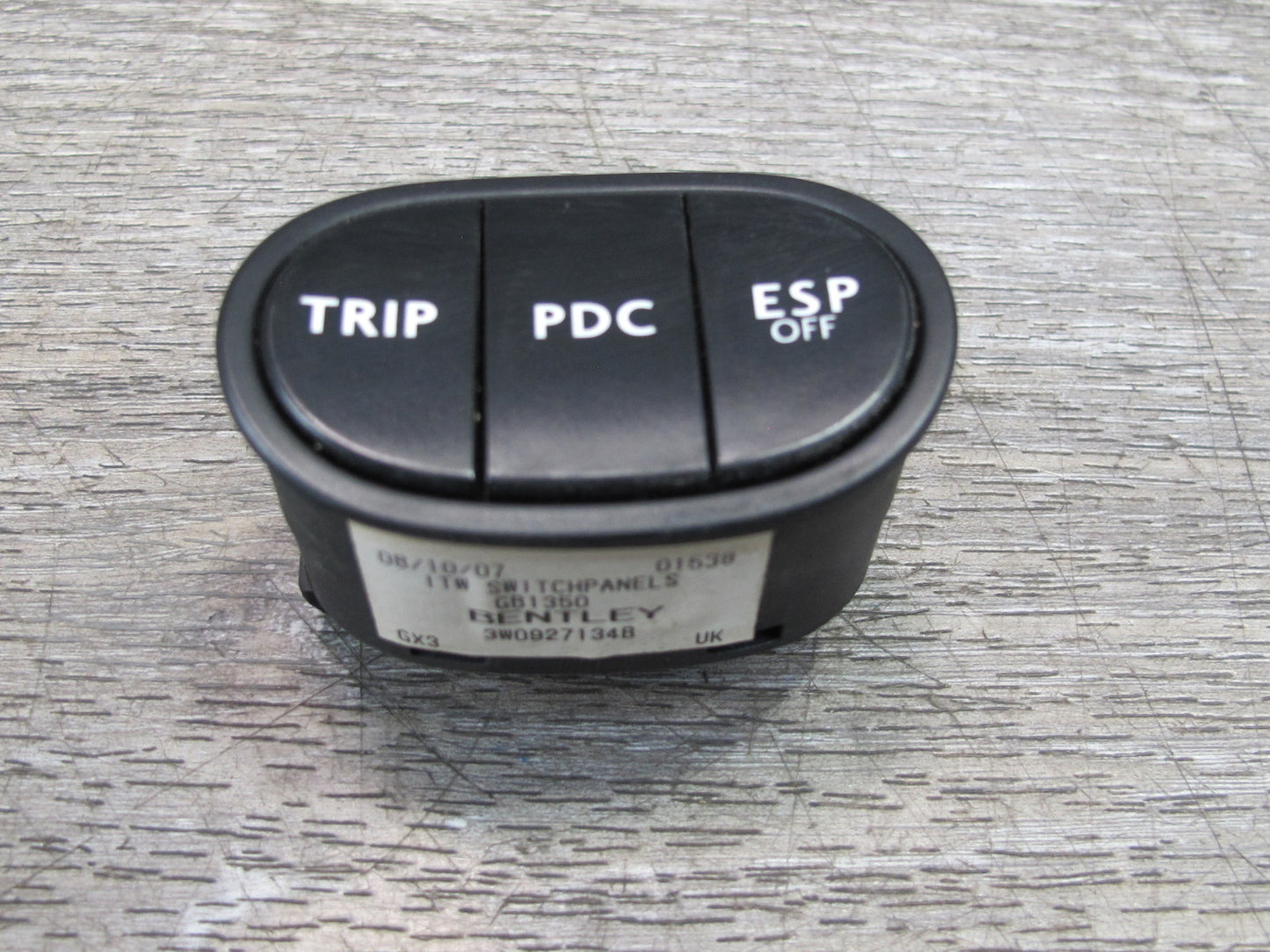 03-10 Bentley Continental GTC GT Flying Spur Trip PDC ESP Button Switch