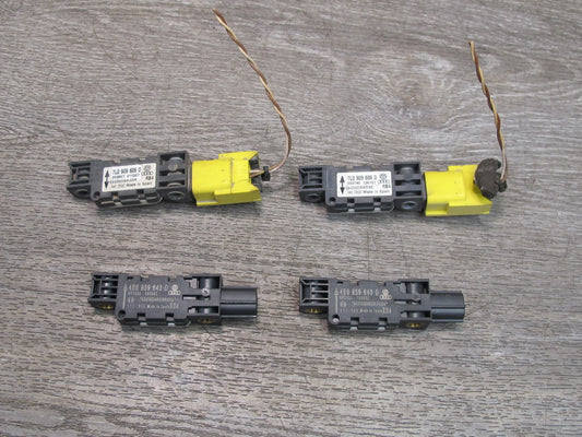 03-12 BENTLEY CONTINENTAL GT GTC LEFT & RIGHT SIDE SRS AIRBAG IMPACT SENSOR 4PCS OEM