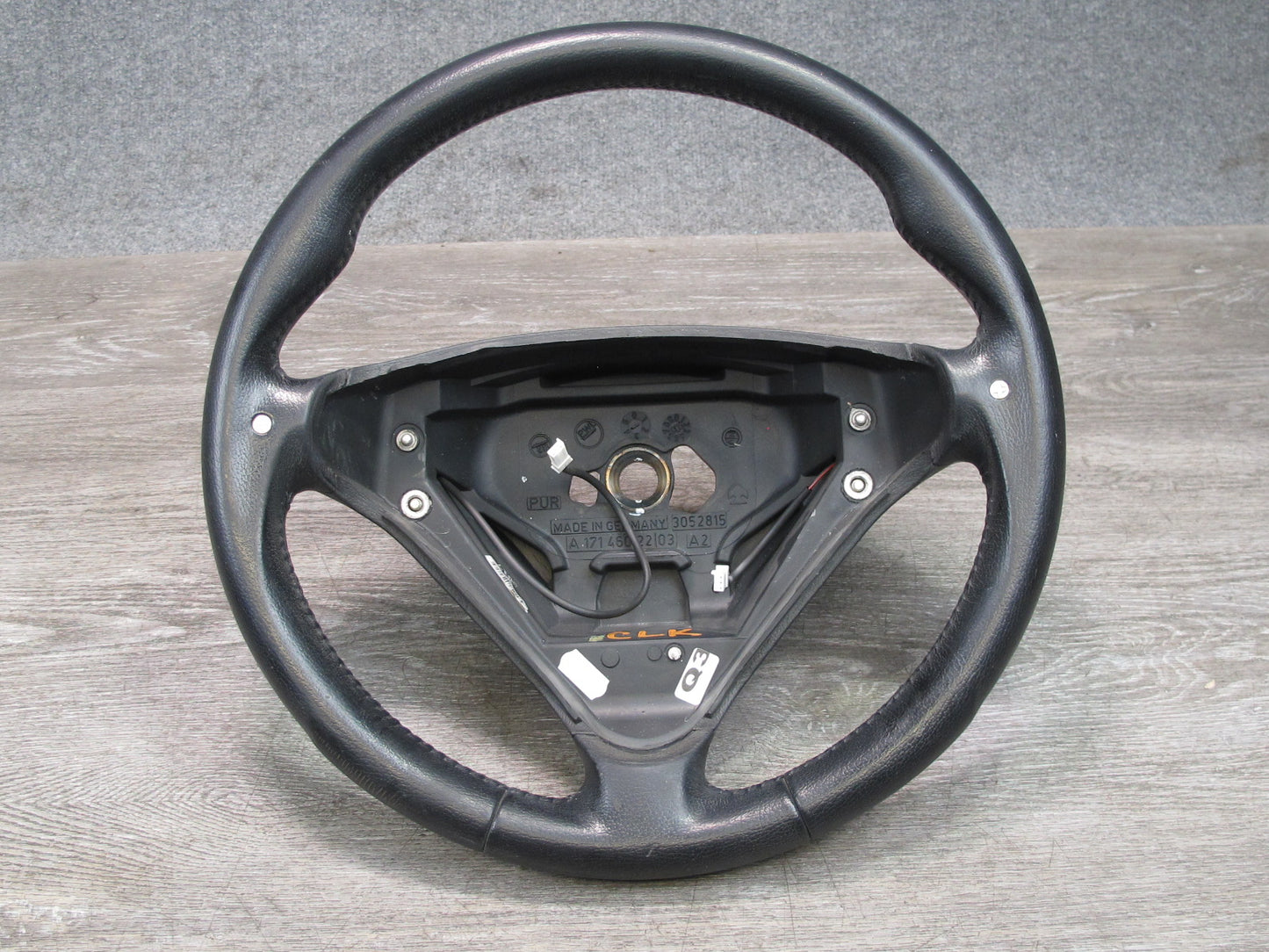 05-08 Mercedes R171 SLK55 AMG Sport Leather Steering Black w Shifter Paddles OEM