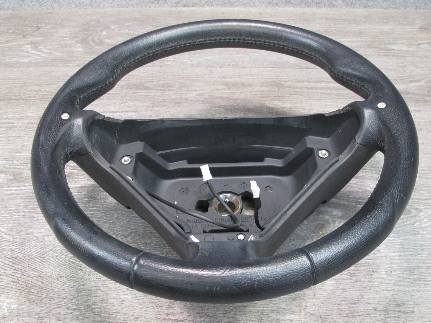 05-08 Mercedes R171 SLK55 AMG Sport Leather Steering Black w Shifter Paddles OEM