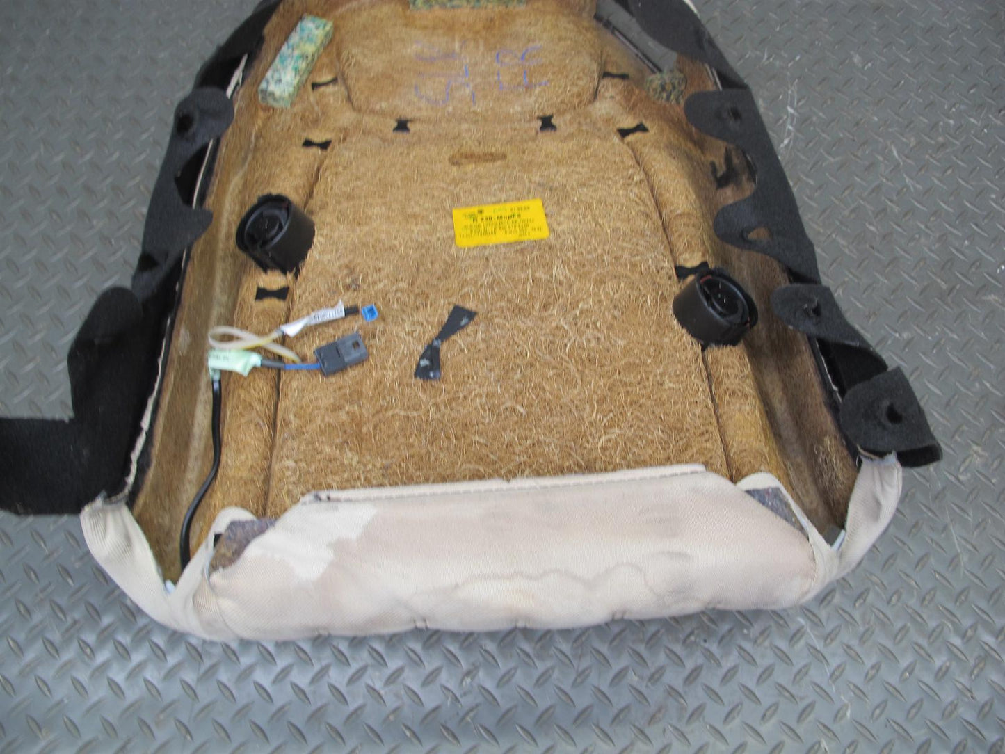 09-12 Mercedes R230 Sl-class Front Right Seat Leather Upper Backrest Beige OEM