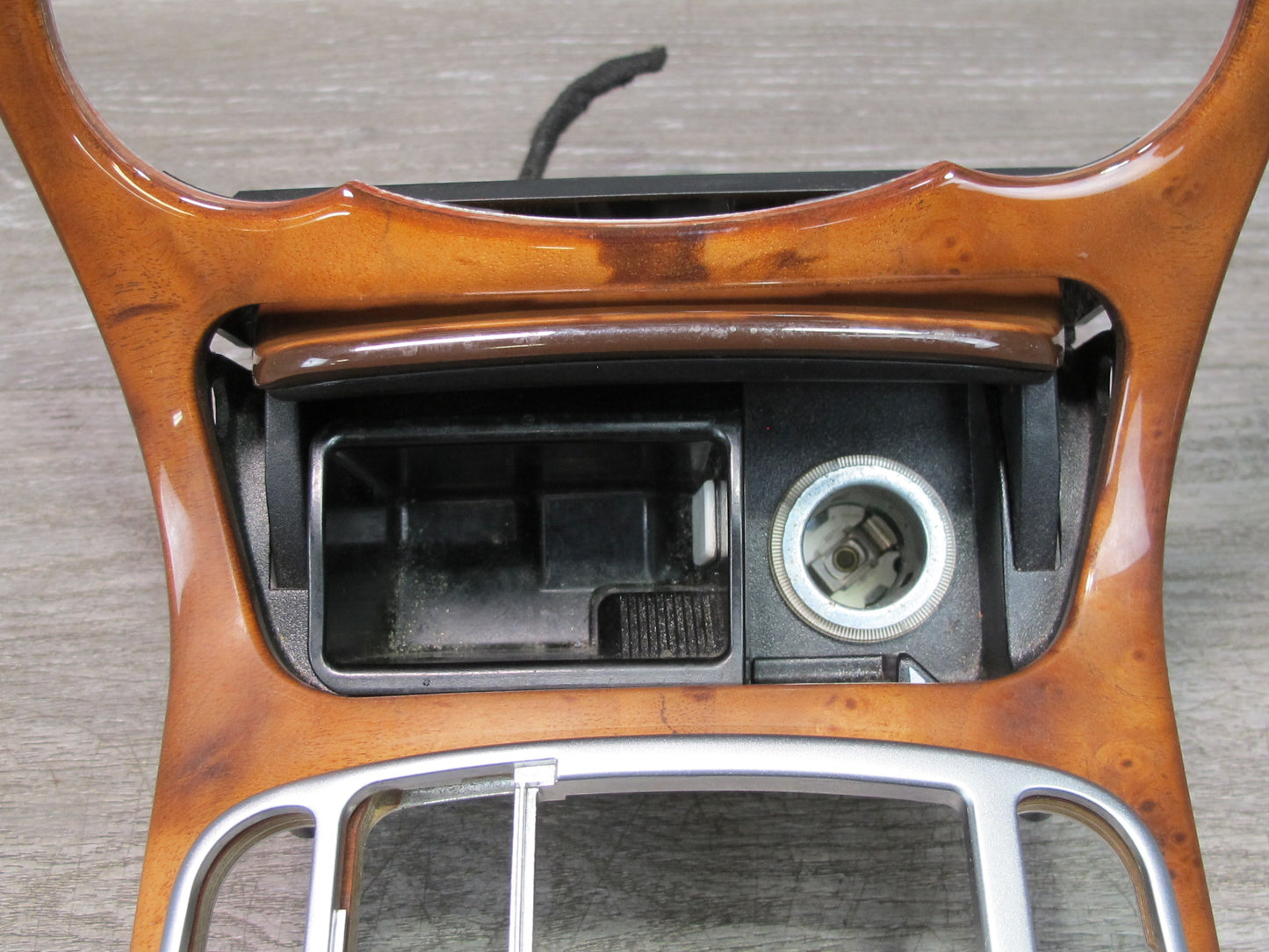 05-12 Mercedes R230 Dash Center Console Door Wood Trim Bezel Panel Set OEM