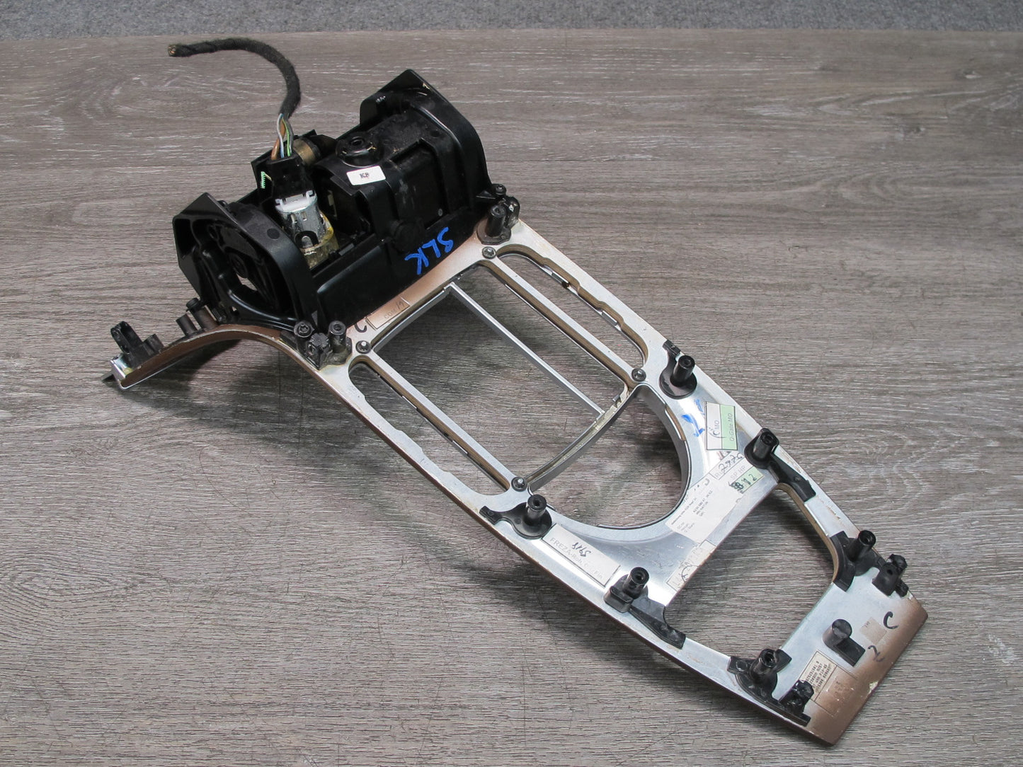 05-12 Mercedes R230 Dash Center Console Door Wood Trim Bezel Panel Set OEM