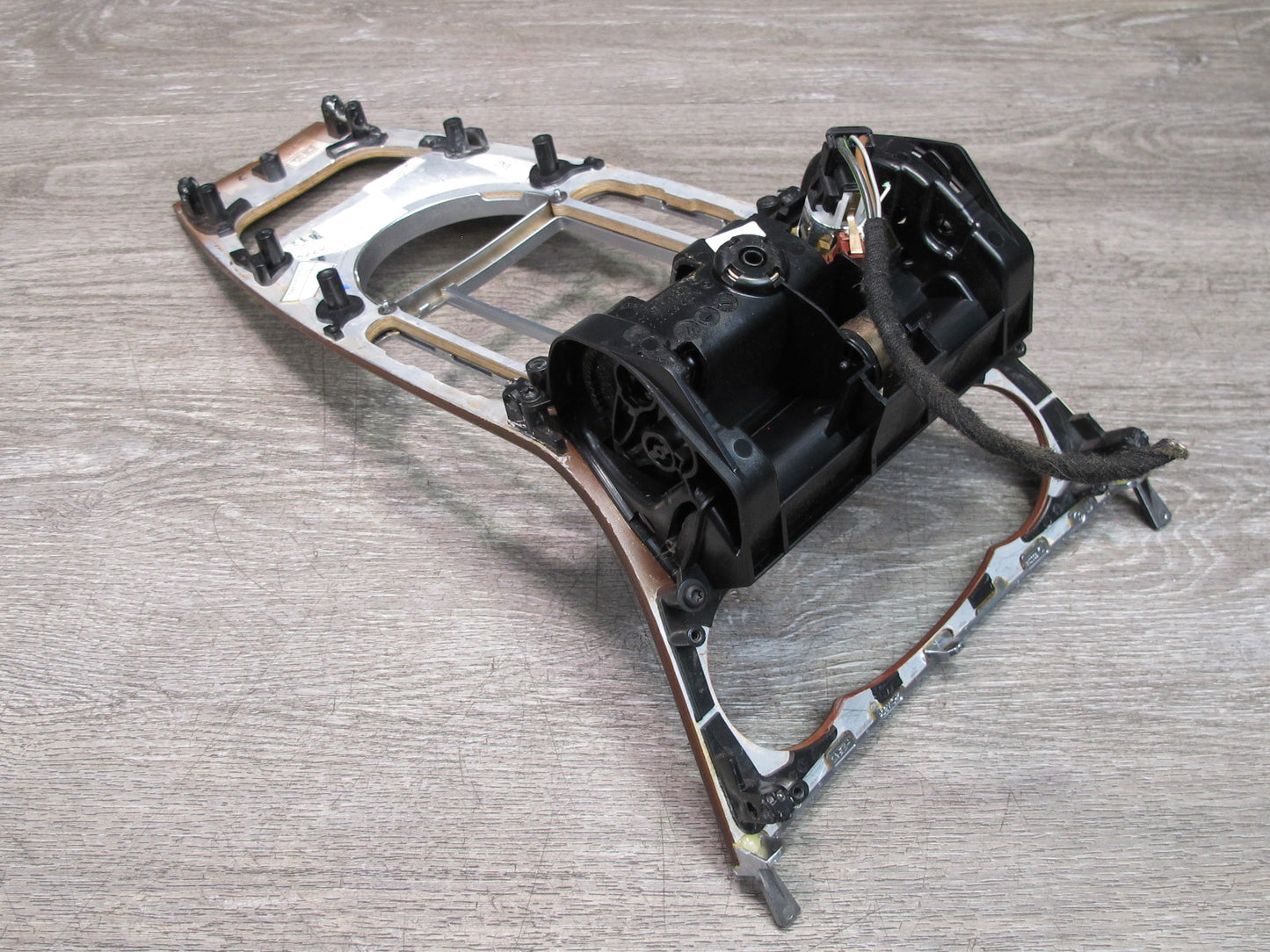 05-12 Mercedes R230 Dash Center Console Door Wood Trim Bezel Panel Set OEM