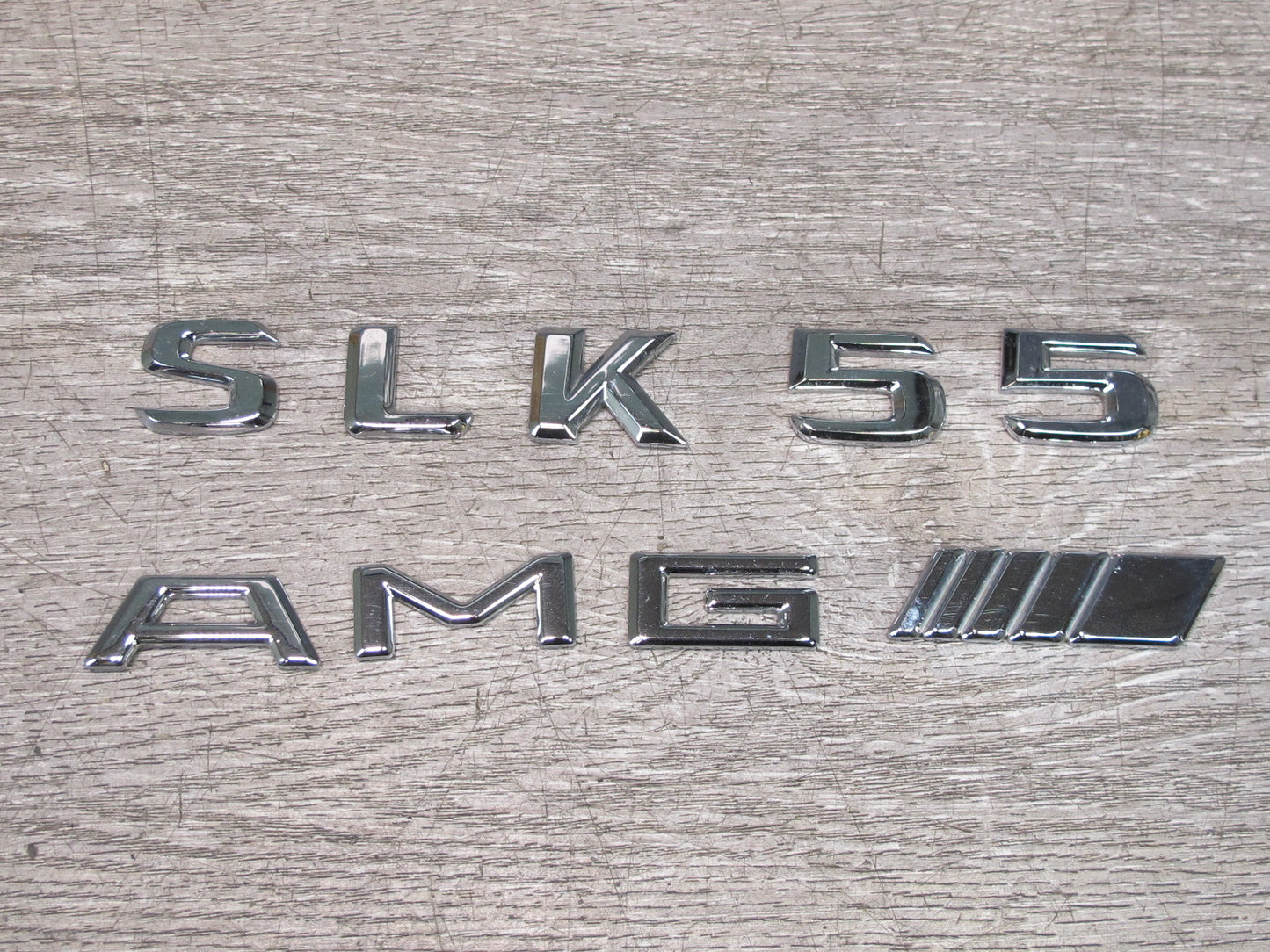 05-11 Mercedes R171 SLK55 AMG Rear Trunk Lid Emblem Letter Symbol Logo OEM