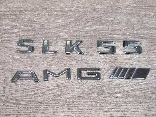 05-11 Mercedes R171 SLK55 AMG Rear Trunk Lid Emblem Letter Symbol Logo OEM