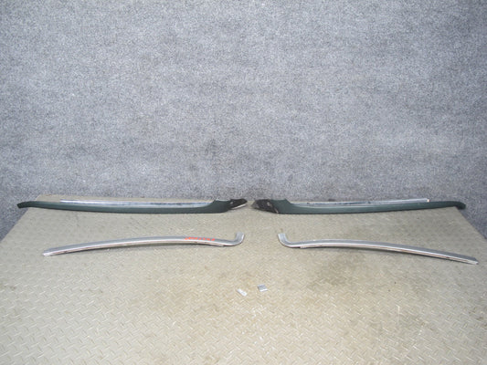 86-91 Mercedes W126 Front Windshield A Pillar Chrome Trim Molding Set OEM