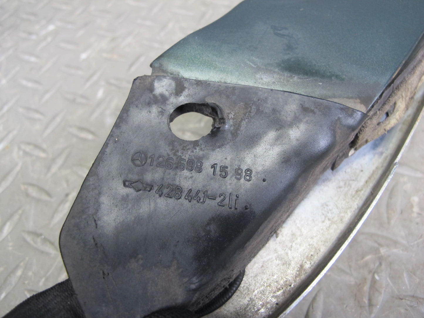 86-91 Mercedes W126 Front Windshield A Pillar Chrome Trim Molding Set OEM