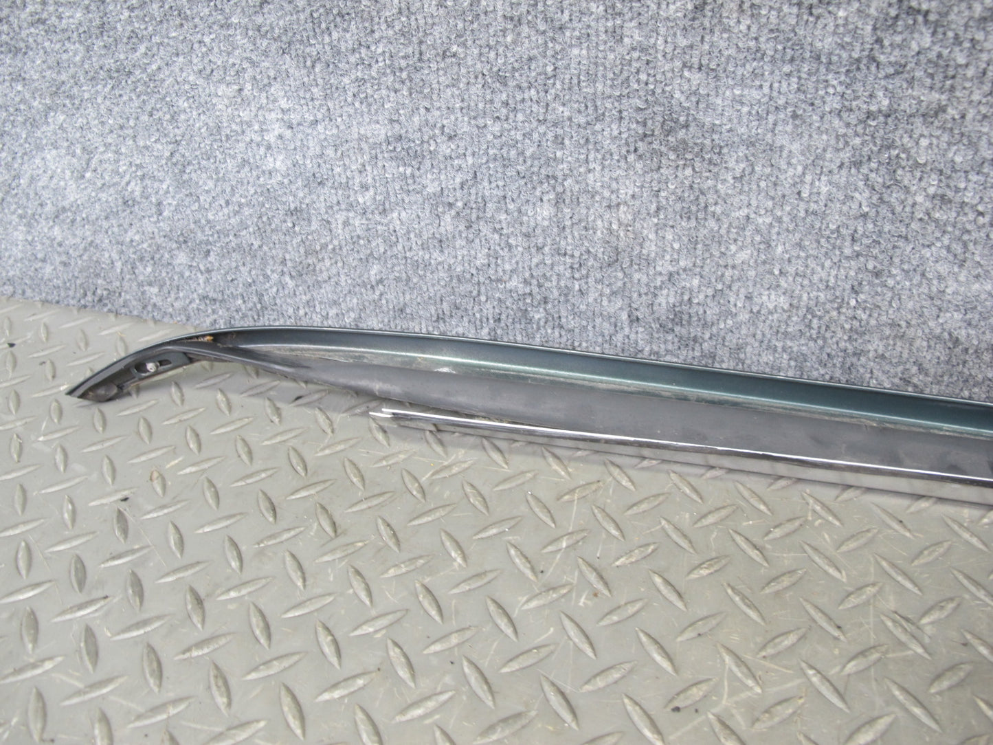 86-91 Mercedes W126 Front Windshield A Pillar Chrome Trim Molding Set OEM