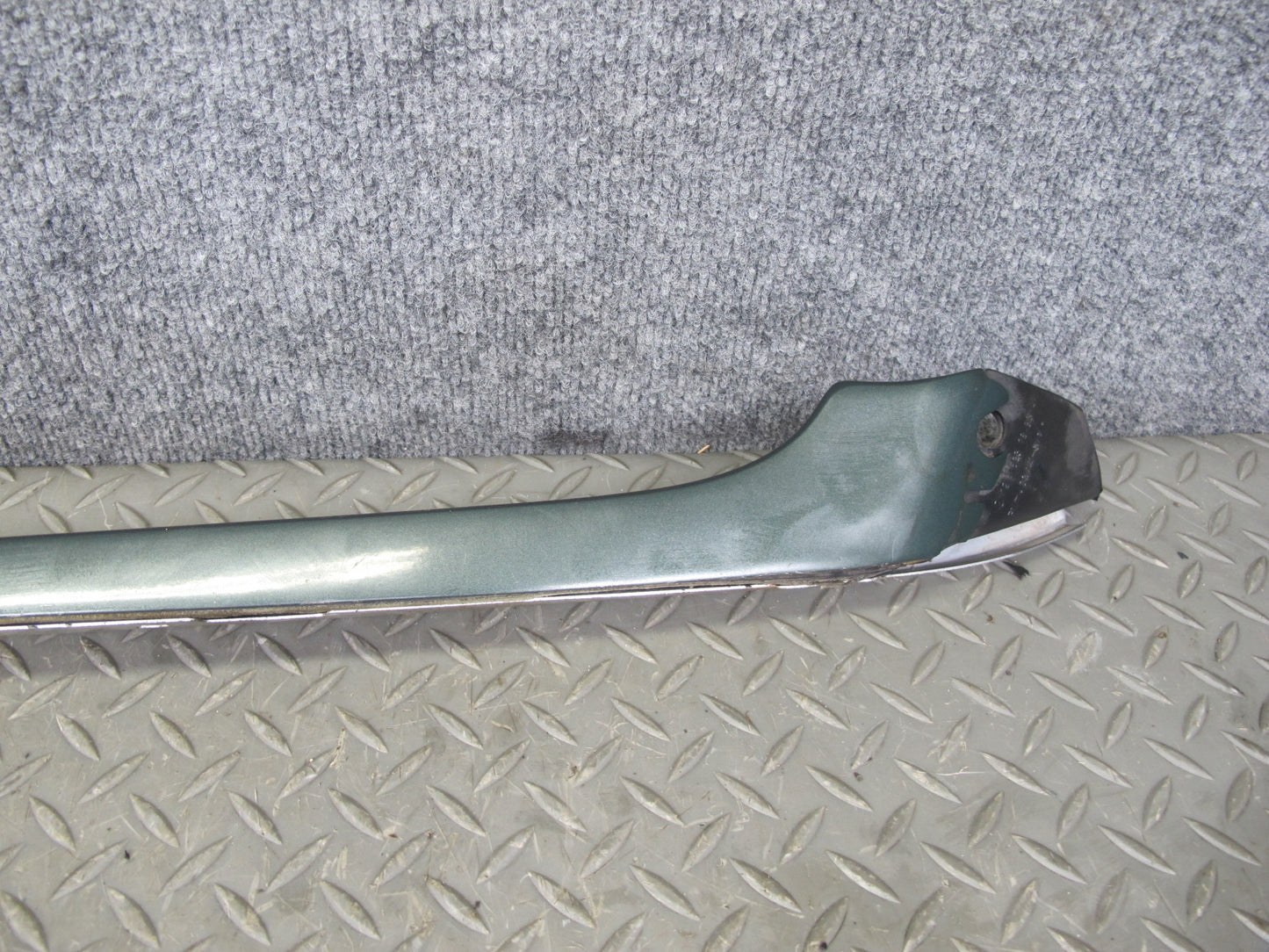 86-91 Mercedes W126 Front Windshield A Pillar Chrome Trim Molding Set OEM
