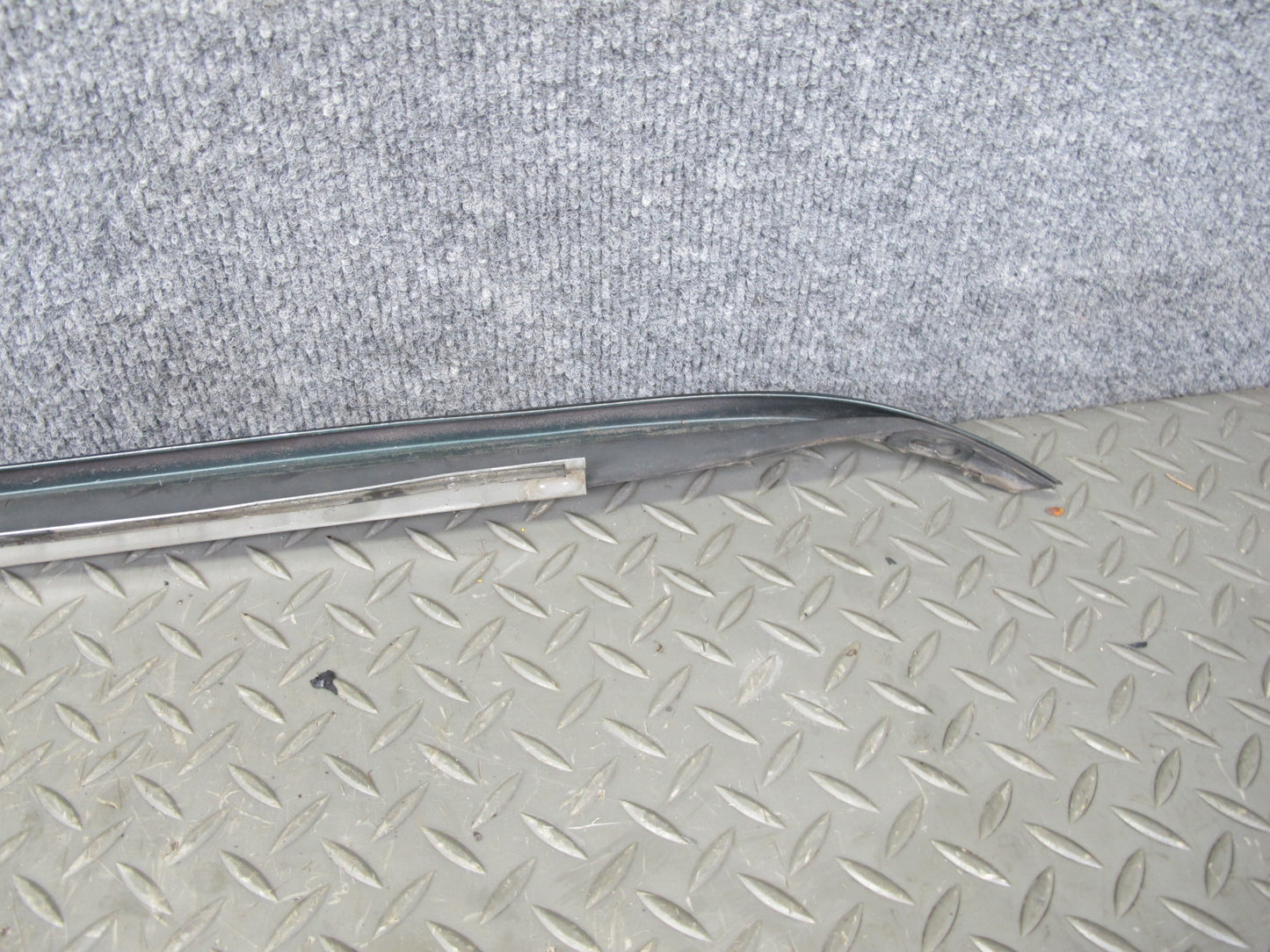 86-91 Mercedes W126 Front Windshield A Pillar Chrome Trim Molding Set OEM