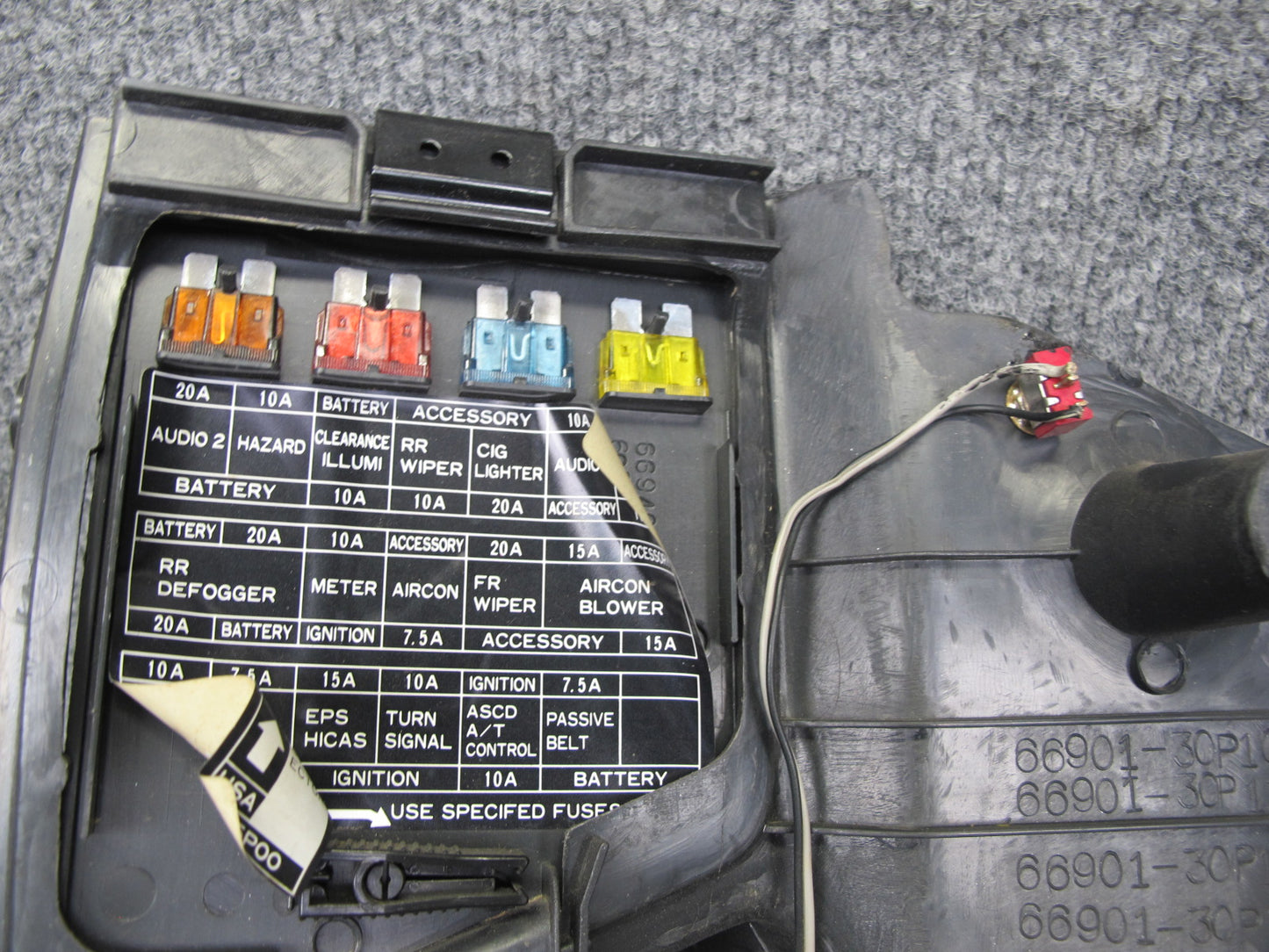 90-96 Nissan Z32 300ZX Set of 2 Front Left & Right Kick Trim Cover Panel OEM