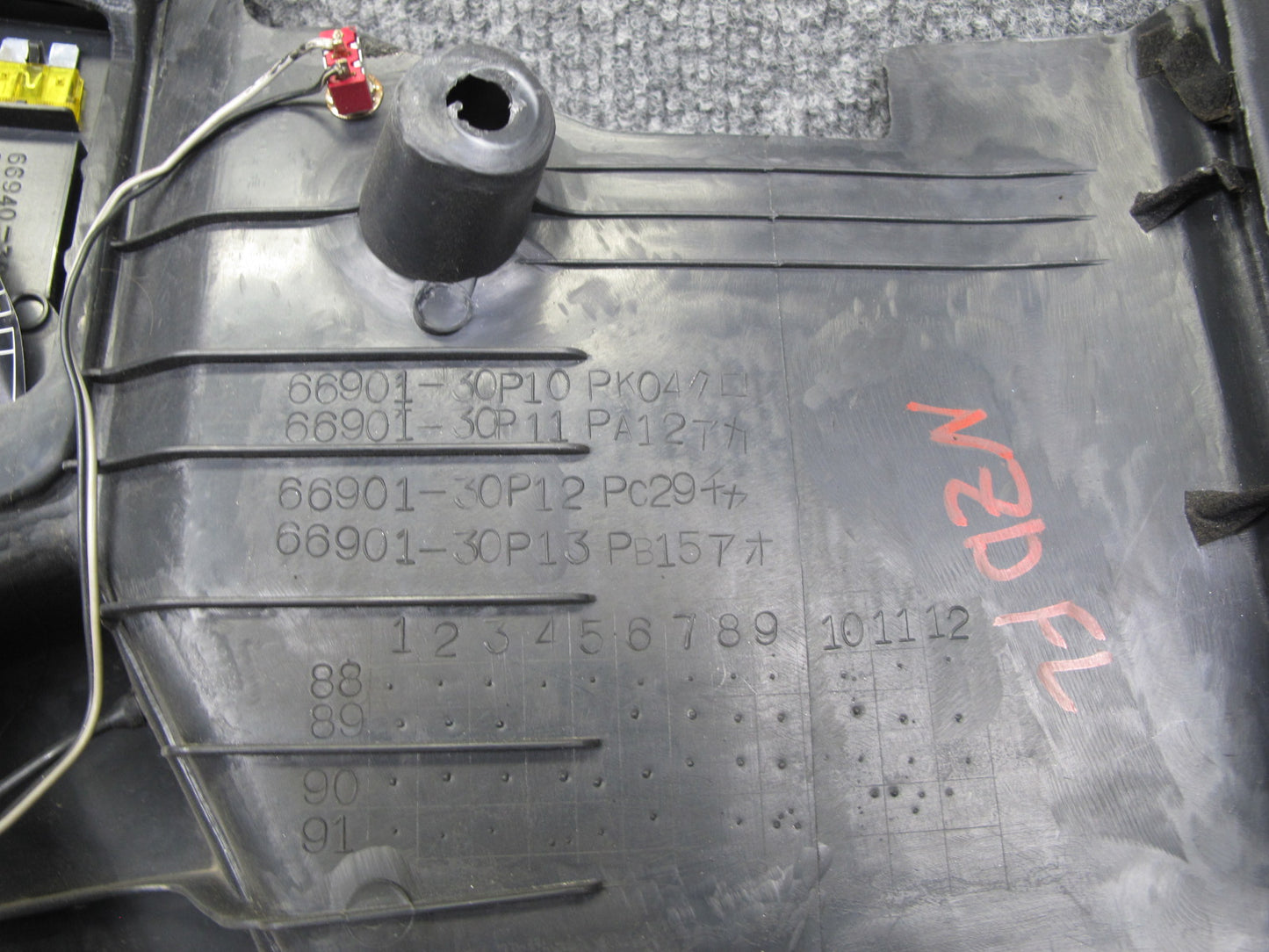 90-96 Nissan Z32 300ZX Set of 2 Front Left & Right Kick Trim Cover Panel OEM