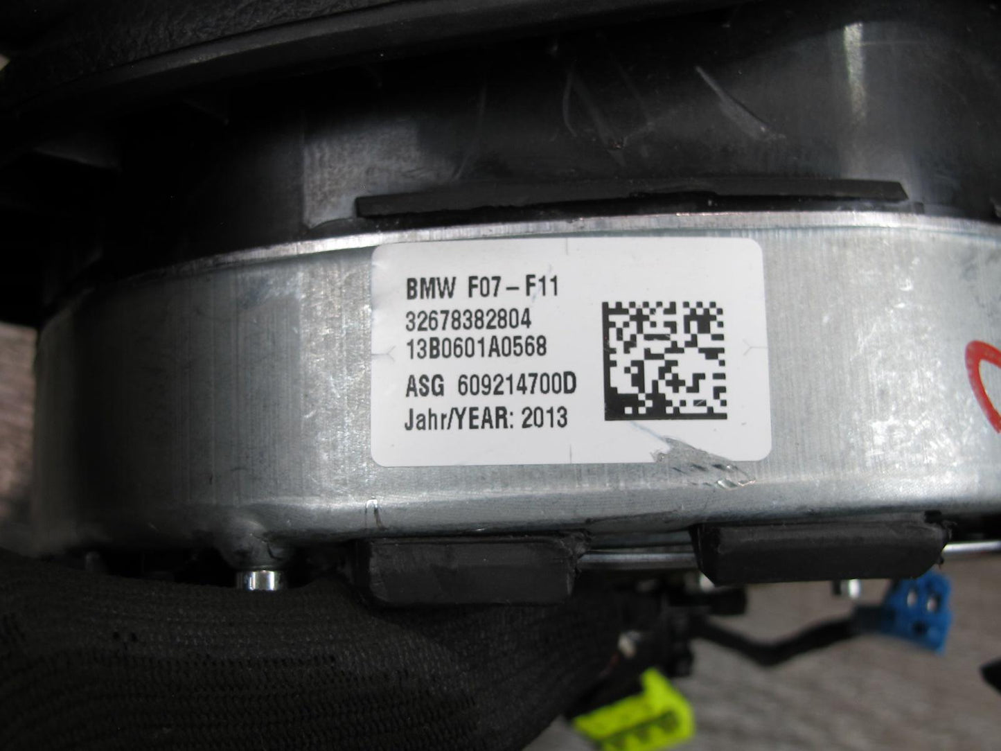 11-16 BMW F10 F07 5-SERIES FRONT LEFT DRIVER SIDE STEERING WHEEL SRS AIRBAG 6783828 OEM
