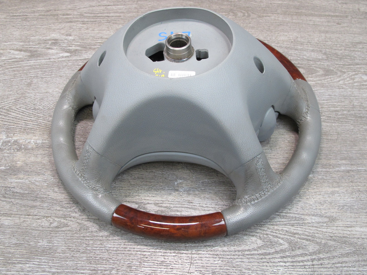 03-08 MERCEDES R230 SL500 FRONT LEFT DRIVER SIDE WOOD STEERING WHEEL W/ SRS AIRBAG OEM