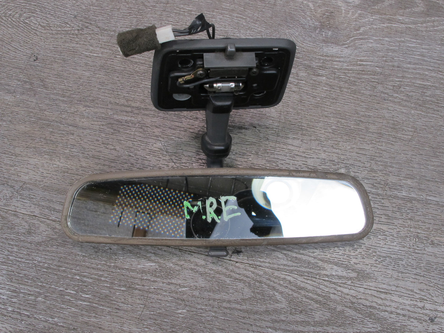 88-91 Mazda RX7 FC3S Convertible Manual Dimming Interior Rear View Mirror OEM