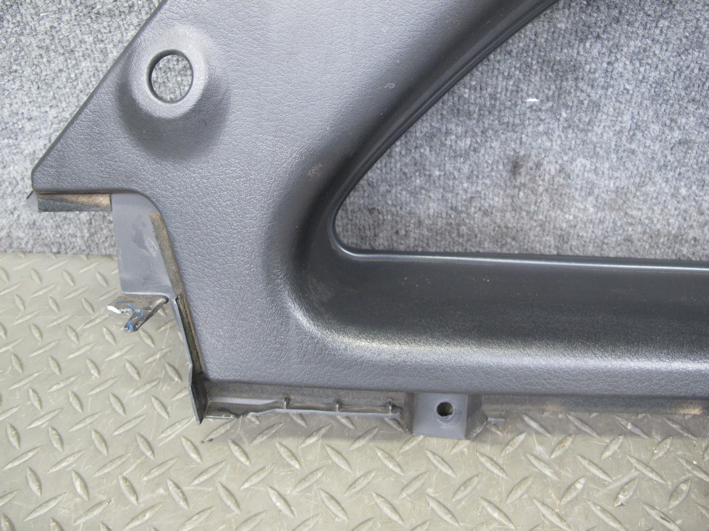 90-96 Nissan Z32 300ZX 2+2 Rear Left Quarter Window Upper Trim Cover Black OEM