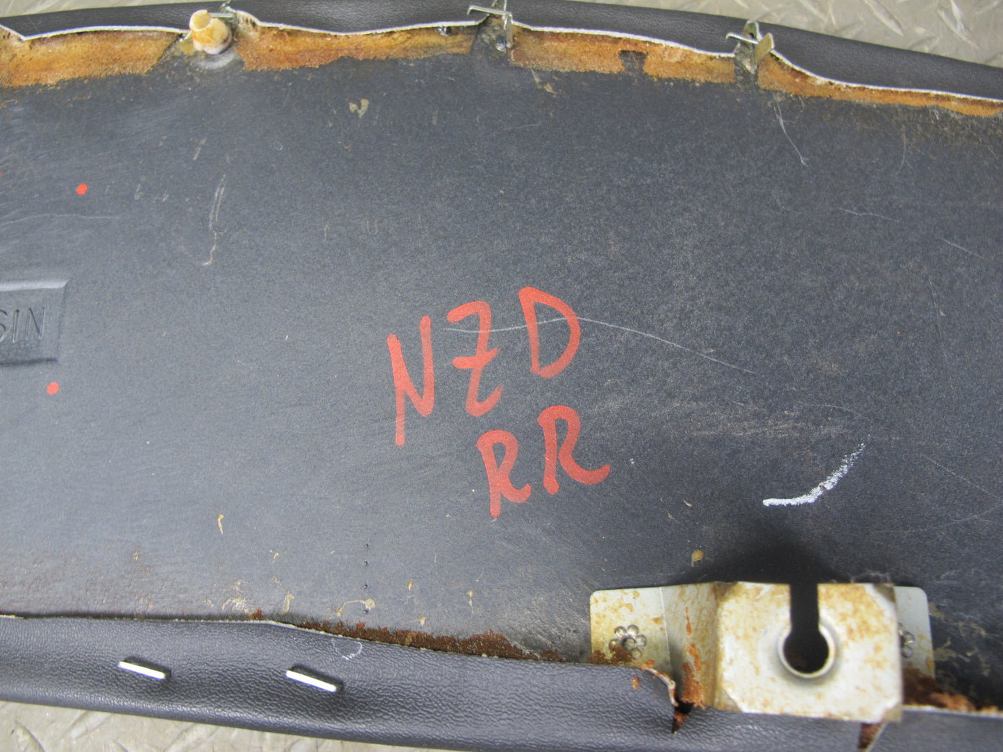 92-93 Nissan Z32 300ZX 2+2 Rear Right Quarter Lower Trim Cover Panel Black OEM