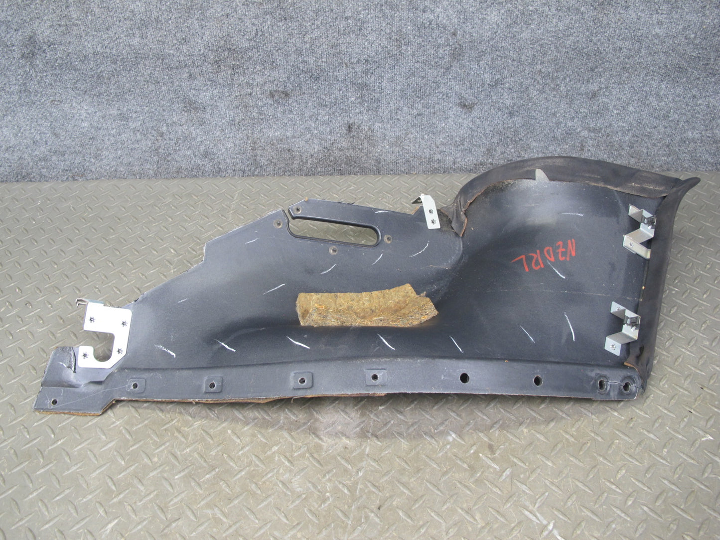 92-93 Nissan Z32 300ZX 2+2 Rear Left Quarter Lower Trim Cover Panel Black OEM