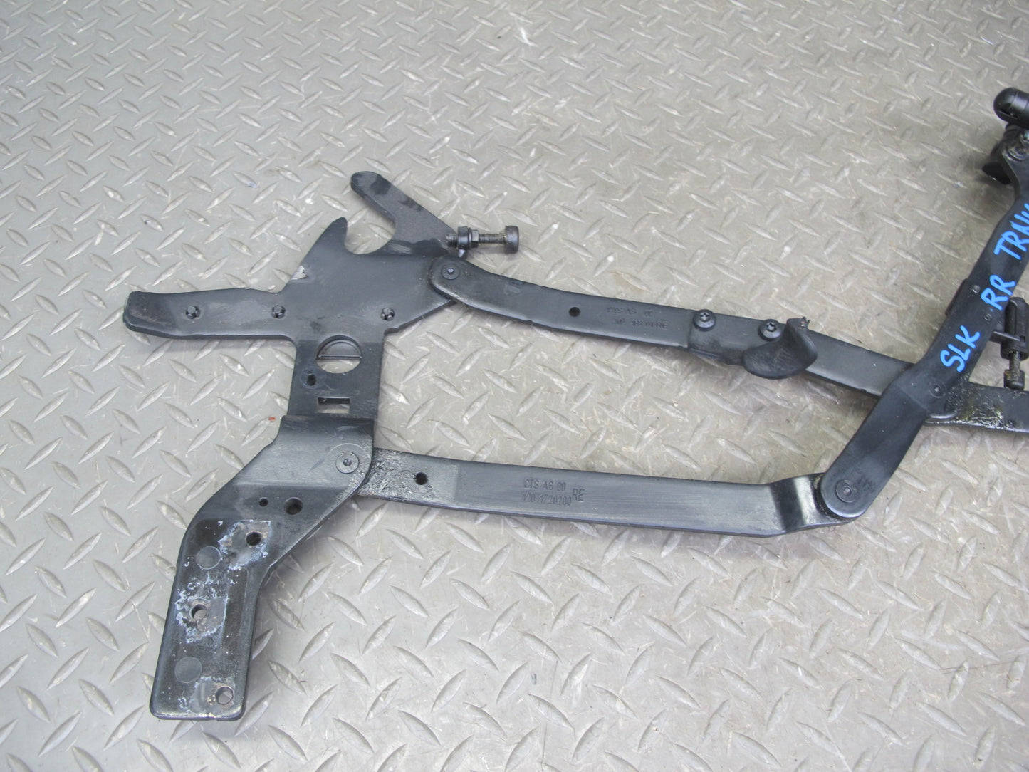 07-12 Mercedes R230 Sl-class Rear Trunk Lid Left & Right Hinge w Support Set OEM