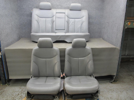 94-99 Mercedes W140 S-class Front & Rear Left & Right Leather Seat Set Gray OEM