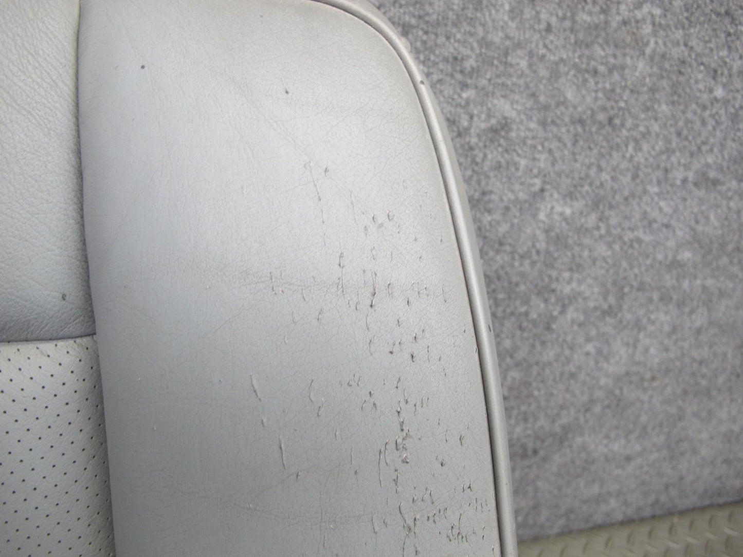 89-91 Mercedes W126 C126 Coupe Rear Right Seat Upper Leather Cushion Gray OEM